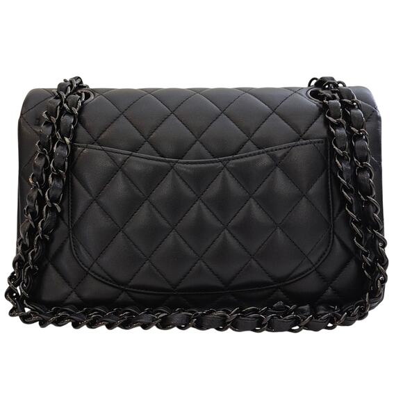 Chanel So Black Lambskin Small Classic Flap - Picture 2 of 16